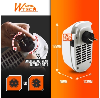 CHAUFFAGE CERAMIQUE PLUG IN 400W