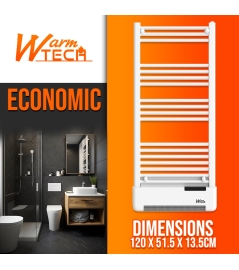 Radiateur sèche serviettes avec fluide 750W + soufflerie 1000W