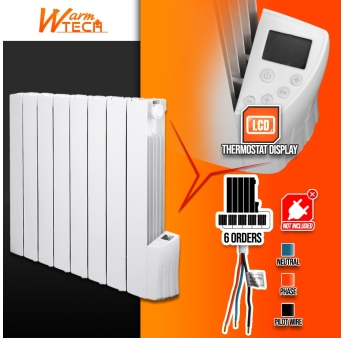 RADIATEUR INERTIE FLUIDE 1200W-8 ELEMENT