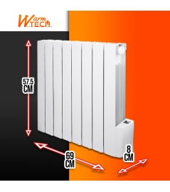 RADIATEUR INERTIE FLUIDE 1200W-8 ELEMENT