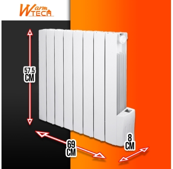 RADIATEUR INERTIE FLUIDE 1200W-8 ELEMENT