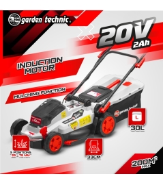 Oplaadbare maaier en grasmaaier 20V max + 2 accu's