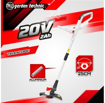 Oplaadbare maaier en grasmaaier 20V max + 2 accu's