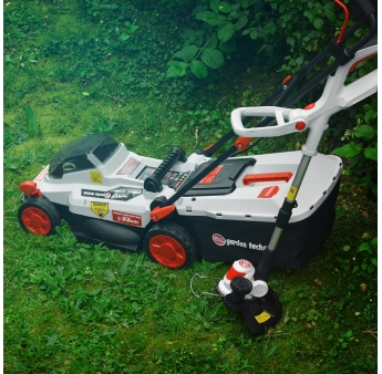 Tondeuse et coupe bordures rechargeables 20V max + 2 batteries