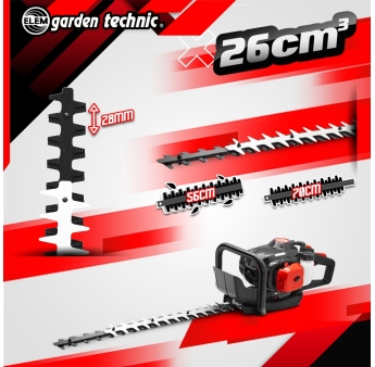 26CC thermische heggenschaar - 560mm snede