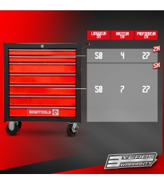 Servante d atelier métallique 7 tiroirs