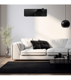 Radiateur céramique mural oscillant 2000W avec façade en verre