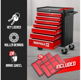 TROLLEY MET 7 LADEN + 2 ORGANIZERS