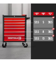 TROLLEY MET 7 LADEN + 2 ORGANIZERS