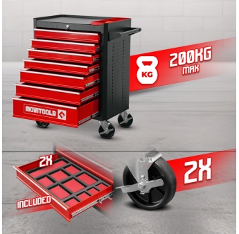 TROLLEY MET 7 LADEN + 2 ORGANIZERS