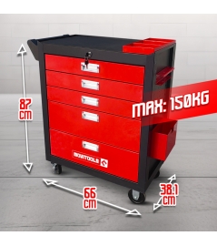 SERVANTE D ATELIER 5 TIROIRS + ACC