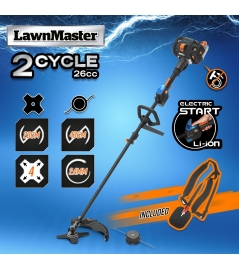 Débroussailleuse thermique 26cc avec démarrage électrique