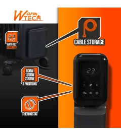 Radiateur bain d'huile 2000W 9 élements avec display Led