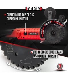 SCIE DOUBLE LAME 1200W-125MM