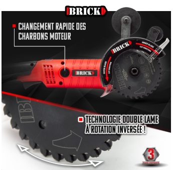 SCIE DOUBLE LAME 1200W-125MM