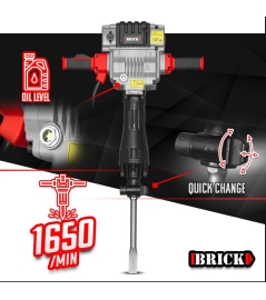 MARTEAU PIQUEUR VERTICAL 2100W 85J