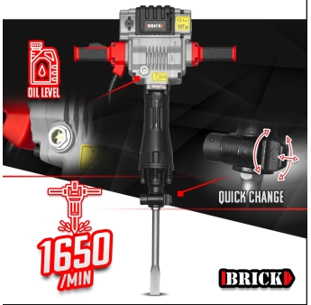 MARTEAU PIQUEUR VERTICAL 2100W 85J