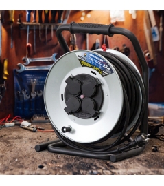 ENROULEUR GALVANISE 25M - HO7 - 3X2.5