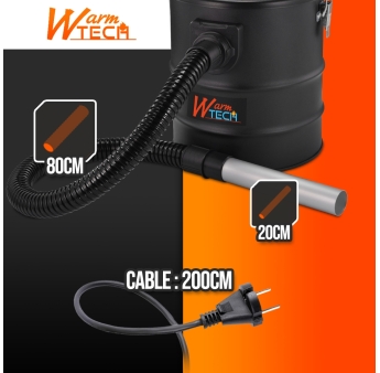 BIDON VIDE CENDRE 15L 800W SOUFFLERIE