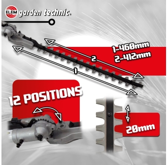 Scie à ébrancher - Taille haies sur perche 1010W