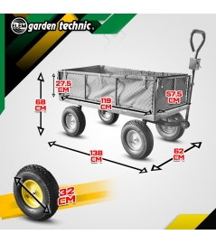 TUINWAGEN 136X62X115CM