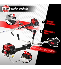 52 cc thermische bosmaaier - Mes + spoel