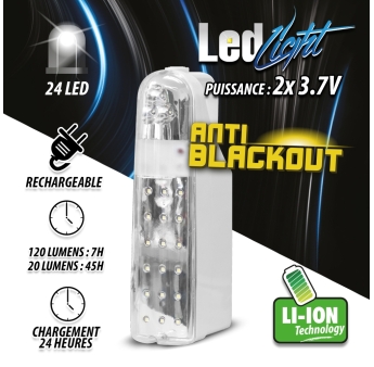 EMERGENCY LED LIGHT LITH. BAT. 4.4AH