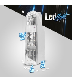 EMERGENCY LED LIGHT LITH. BAT. 4.4AH