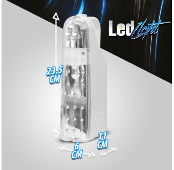 EMERGENCY LED LIGHT LITH. BAT. 4.4AH