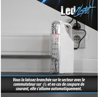 EMERGENCY LED LIGHT LITH. BAT. 4.4AH