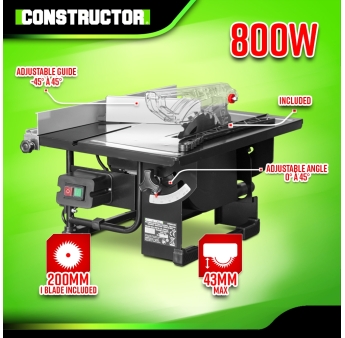 TABLE DE SCIE 800W 200MM