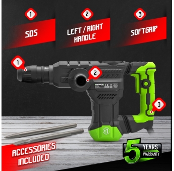 MARTEAU PERFORATEUR 1300W - 18 J