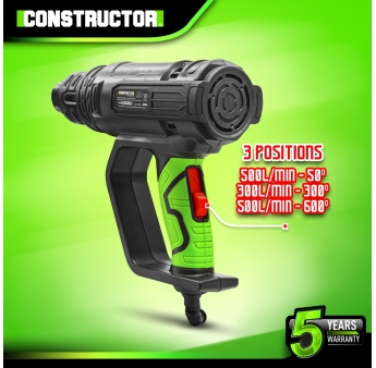 Décapeur thermique 2000W livré en coffret avec 4 accessoires