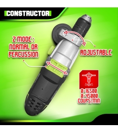 KLOPBOORM. 1050W "AUTO LOCK" KOFF.