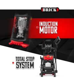 Nettoyeur haute pression 2100W - 165 bars avec moteur à induction + accessoires