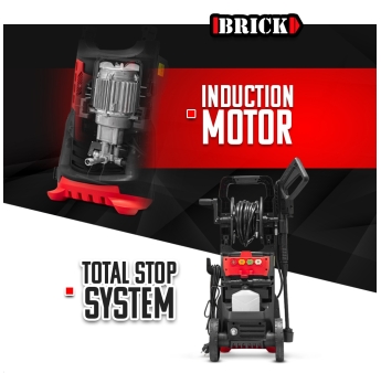 2100W - 165 bar hogedrukreiniger met inductiemotor + accessoires