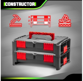 BOITE A OUTILS EMPILABLE 464X335X212MM
