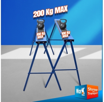 TRETEAU PLIABLE 990X480X770MM METAL 2PCS