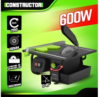 TEGELSNIJDMACH. 600W - 180MM