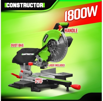 SCIE A ONGLET 1800W 255MM LASER