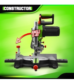 SCIE A ONGLET 1800W 255MM LASER