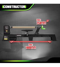 Houtdraaibank 400W - 1000mm