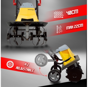 Motobineuse électrique 1500W - 6 Fraises