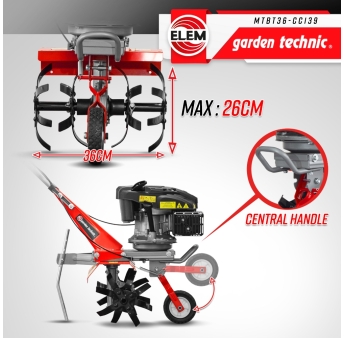 MOTOBINEUSE THERMIQUE 140CC