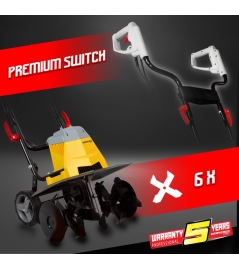 Motobineuse électrique 1500W - 6 Fraises