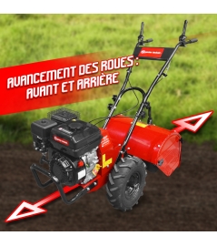 212cc rotovator met een werkbreedte van 48cm