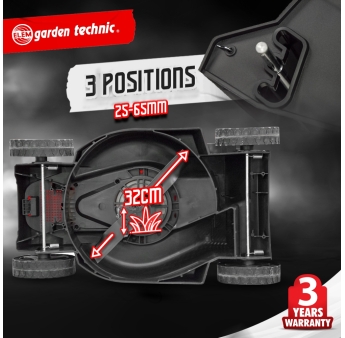 Tondeuse à gazon électrique 1300W- 32cm