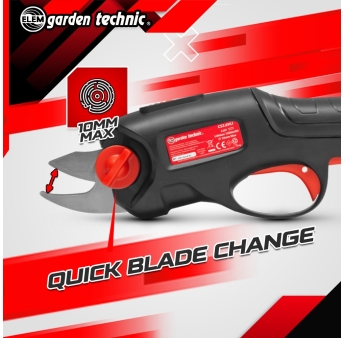 Oplaadbare 3,6V lithium snoeischaar met ingebouwde batterij en oplader