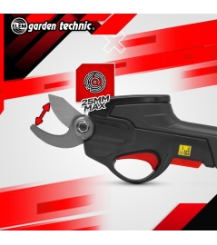 Sécateur rechargeable 7.2V lithium livré avec batterie intégrée et chargeur 