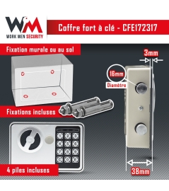 COFFRE FORT ELECTRONIQUE 17X23X17